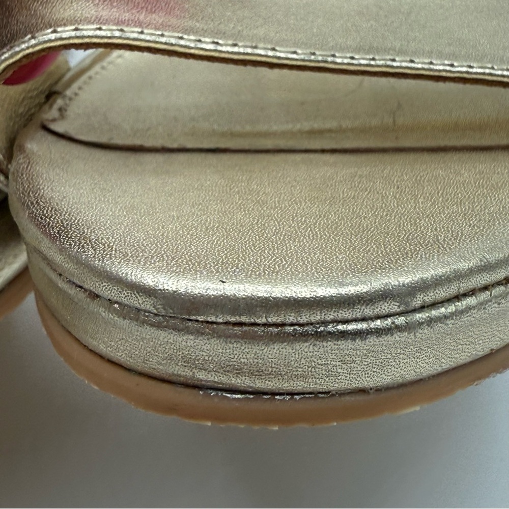 Lilly Pulitzer "Bridgette" Metallic Gold / Cork Wedge
Sandals in Size 10M - Picture 11 of 16